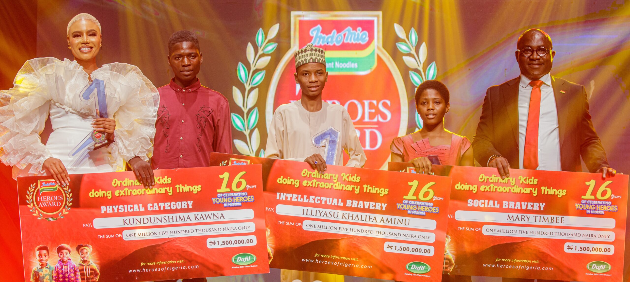 3 Brave Children Honoured At Indomie Heroes Awards 2024 3 Brave Children Honoured At Indomie Heroes Awards 2024