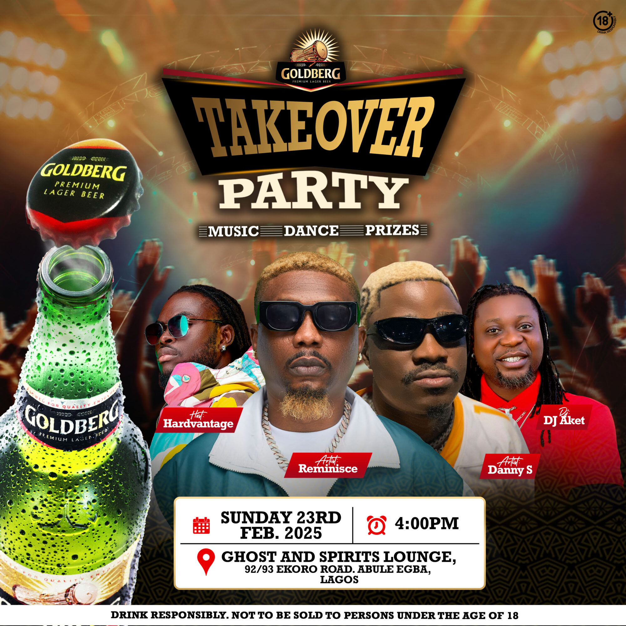 Goldberk Premium Enjoyment Awaits As Goldberg TakeOver Party Storms Abule Egba ...